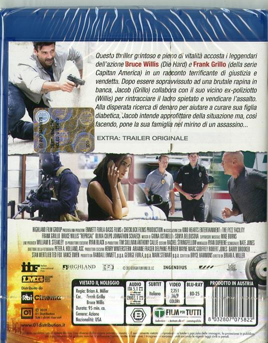 Reprisal (Blu-ray) di Brian A. Miller - Blu-ray - 2