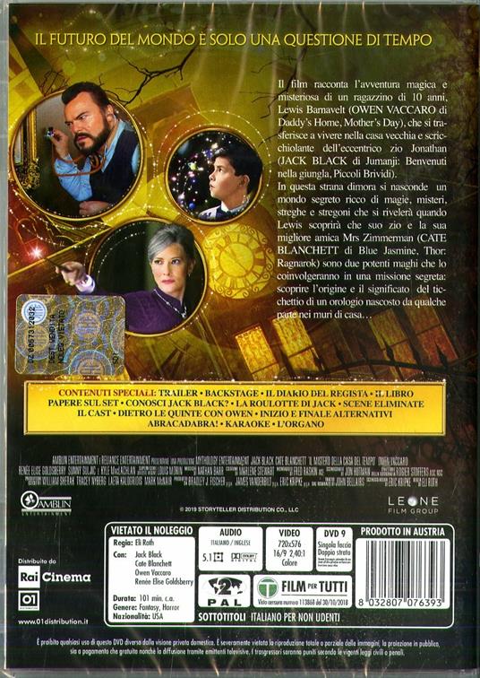 Il mistero della casa del tempo (DVD) di Eli Roth - DVD - 2