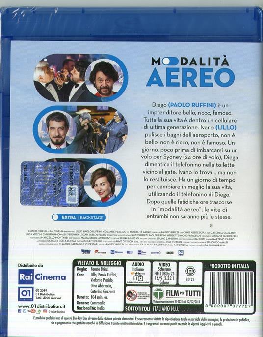 Modalità aereo (Blu-ray) di Fausto Brizzi - Blu-ray - 2