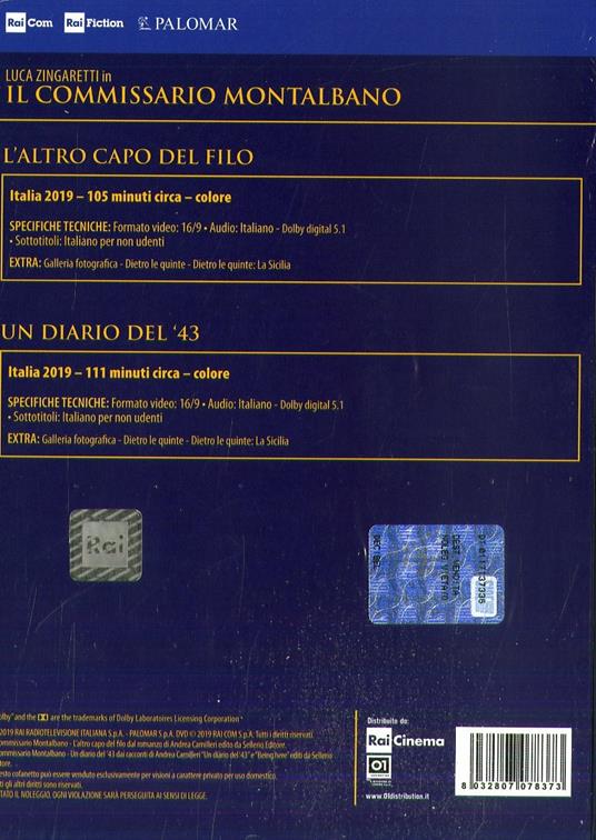 Il commissario Montalbano. Stagione 2019 vol.10. Serie TV ita (2 DVD) di Alberto Sironi - DVD - 2