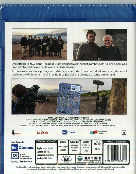 Santiago, Italia (Blu-ray ) di Nanni Moretti - Blu-ray - 2