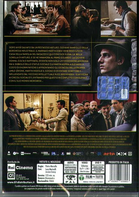 Martin Eden (DVD) di Pietro Marcello - DVD - 2