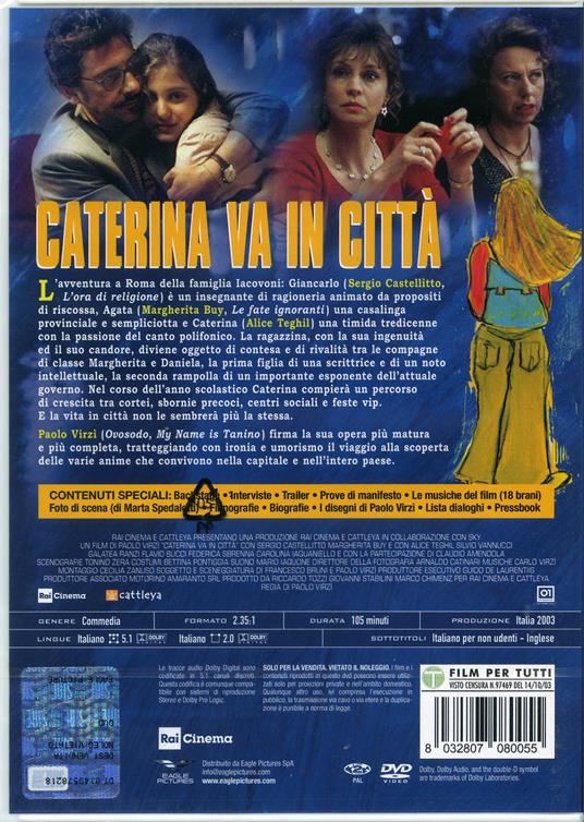 Caterina va in città (DVD) di Paolo Virzì - DVD - 2