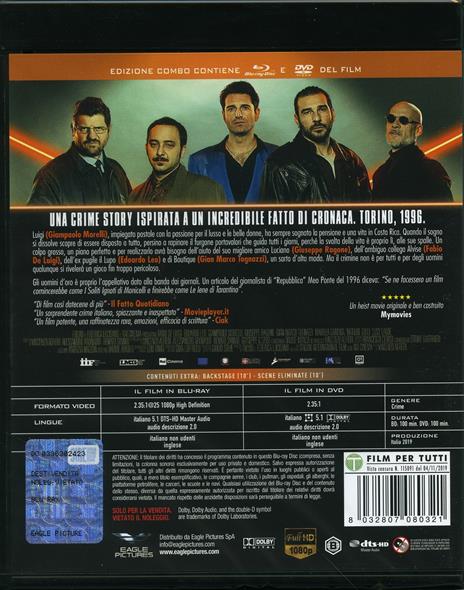 Gli uomini d'oro (Blu-ray + DVD) di Vincenzo Alfieri - DVD + Blu-ray - 2