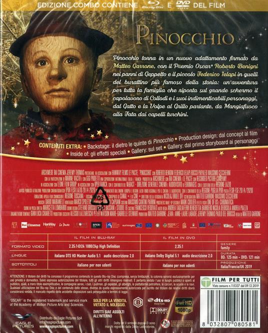 Pinocchio (DVD + Blu-ray) di Matteo Garrone - DVD + Blu-ray - 2