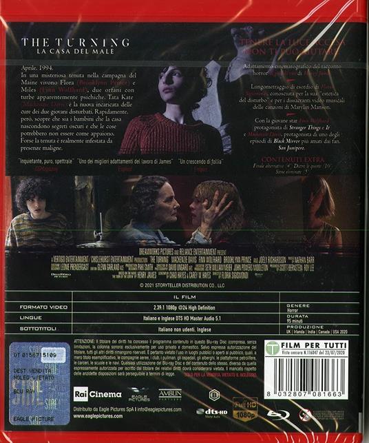 The Turning. La casa del male (Blu-ray) di Floria Sigismondi - Blu-ray - 2