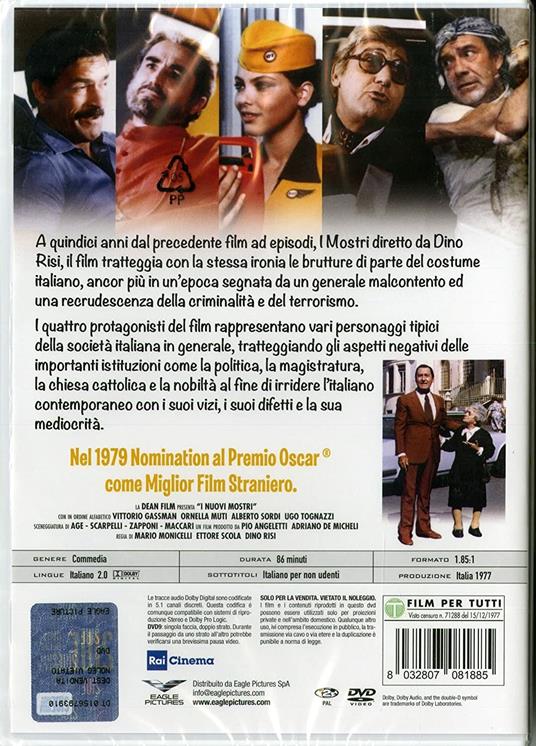 I nuovi mostri (DVD) di Mario Monicelli,Dino Risi,Ettore Scola - DVD - 2
