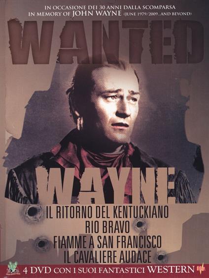 John Wayne. Wanted (4 DVD) di John Ford,Joseph Kane,George Waggner