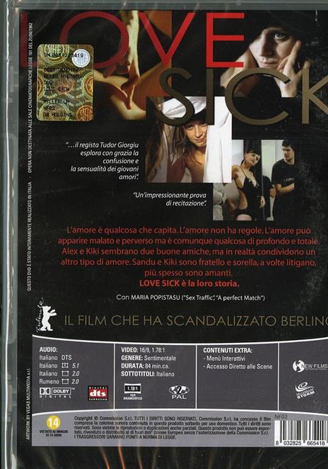 Love Sick di Tudor Giurgiu - DVD - 2
