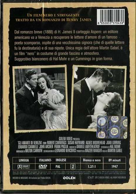 Gli amanti di Venezia di Martin Gabel - DVD - 2