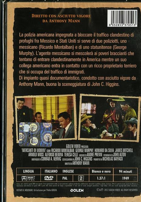 Mercanti di uomini di Anthony Mann - DVD - 2