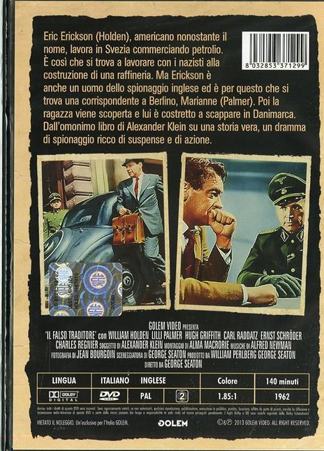 Il falso traditore di George Seaton - DVD - 2