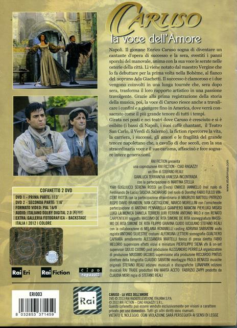 Caruso. La voce dell'amore (2 DVD) di Stefano Reali - DVD - 2