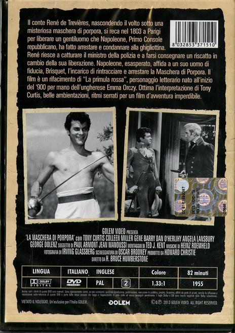 La maschera di porpora di H. Bruce Humberstone - DVD - 2