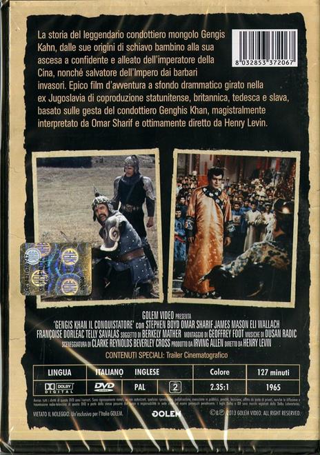 Gengis Kan il conquistatore di Henry Levin - DVD - 2