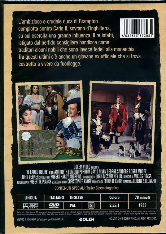 Il ladro del Re di Robert Zigler Leonard - DVD - 2