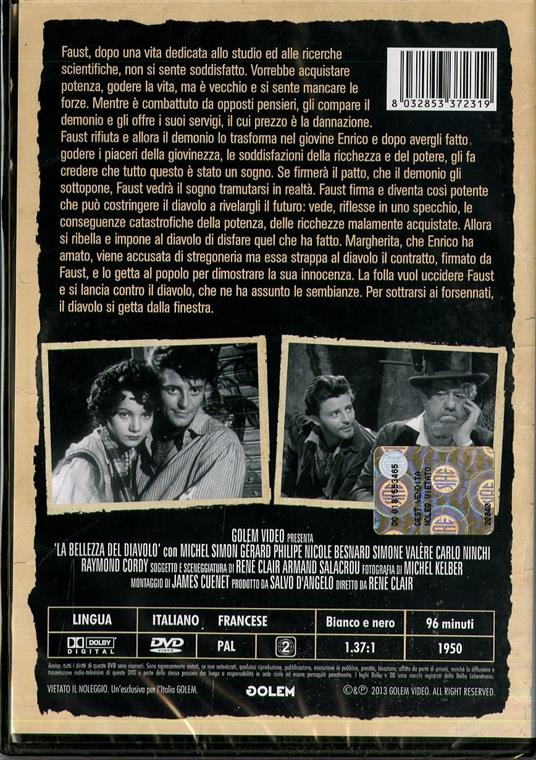 La bellezza del diavolo di René Clair - DVD - 2