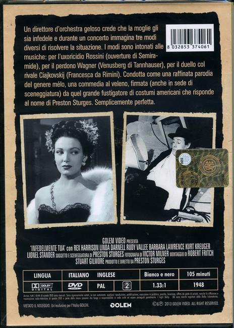 Infedelmente tua di Preston Sturges - DVD - 2