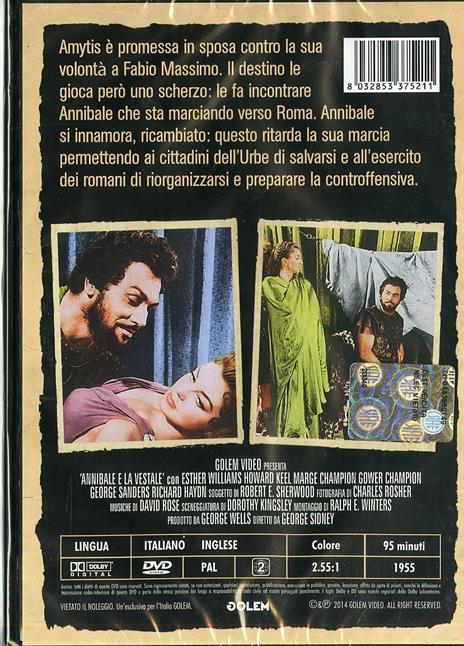 Annibale e la vestale di George Sidney - DVD - 2