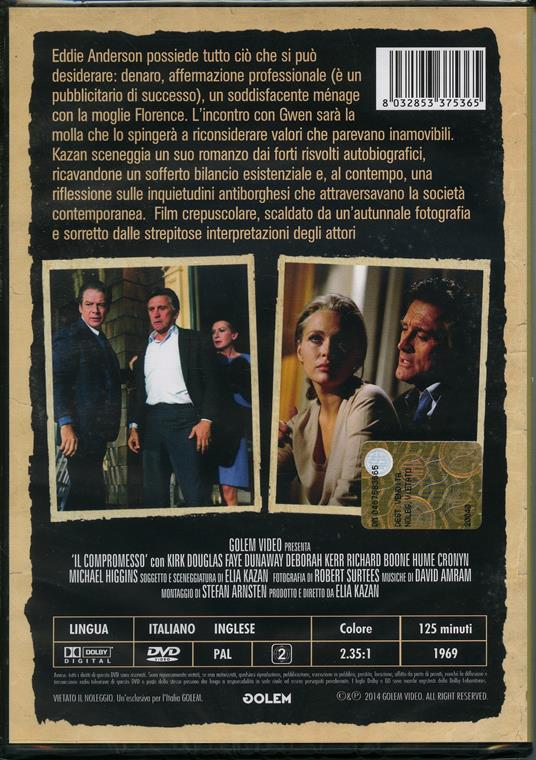 Il compromesso di Elia Kazan - DVD - 2