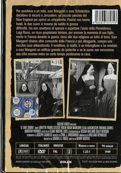 Le due suore di Henry Koster - DVD - 2