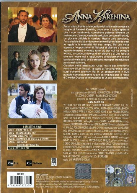 Anna Karenina (2 DVD) di Christian Duguay - DVD - 2