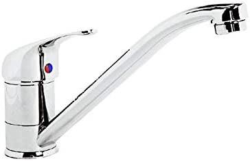 Rubinetto Miscelatore Lavello Cucina Finitura Cromo H.13x24 Cm