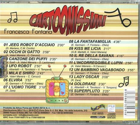 Cartoonissimi - CD Audio di Francesca Fontana - 2