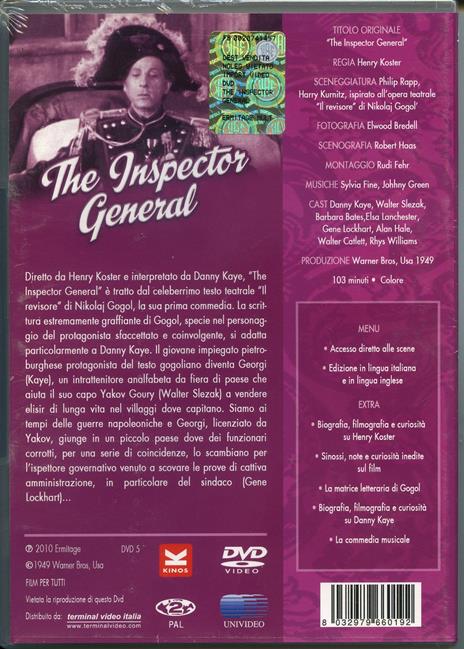 L' ispettore generale di Henry Koster - DVD - 2