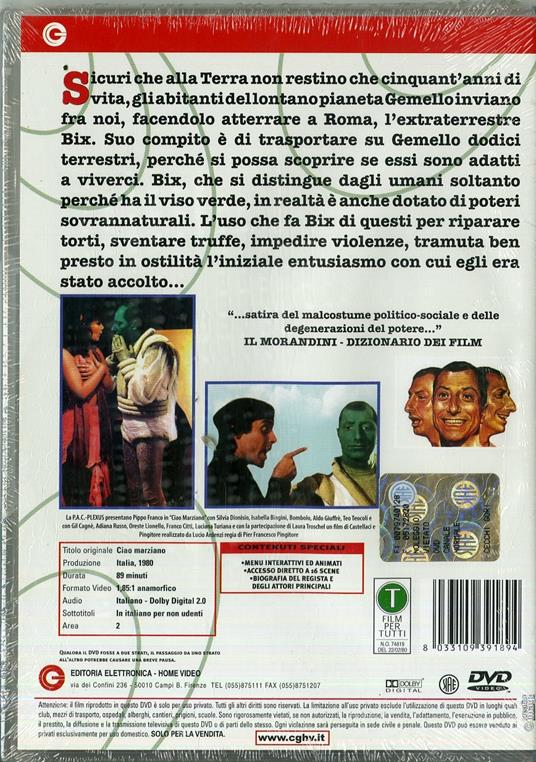 Ciao marziano di Pier Francesco Pingitore - DVD - 2