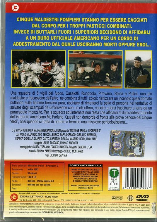 Missione eroica. Pompieri 2 di Giorgio Capitani - DVD - 2