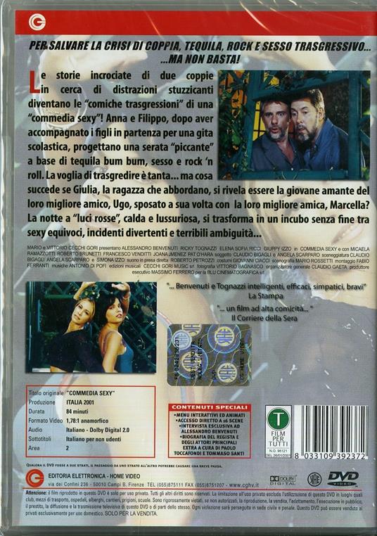 Commedia sexy di Claudio Bigagli - DVD - 2