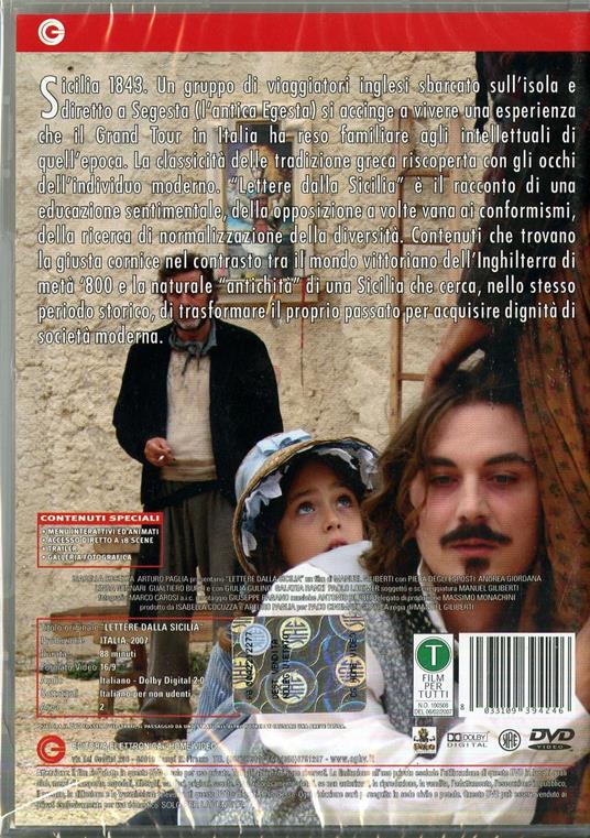 Lettere dalla Sicilia di Manuel Giliberti - DVD - 2