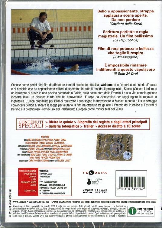 Welcome di Philippe Lioret - DVD - 2