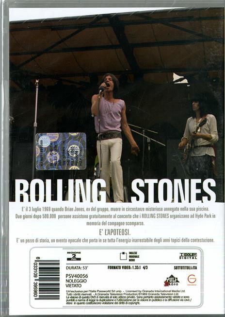 The Rolling Stones. The Stones in the Park di Leslie Woodhead - DVD - 2