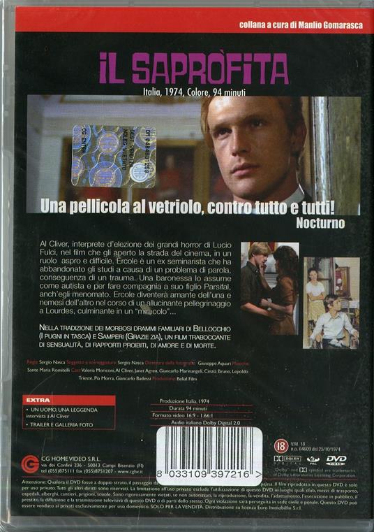 Il saprofita di Sergio Nasca - DVD - 2