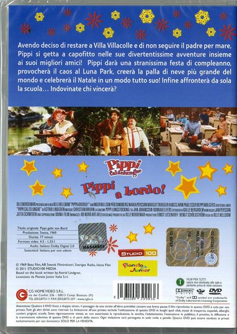 Pippi Calzelunghe. Pippi a bordo! di Olle Hellbom - DVD - 2