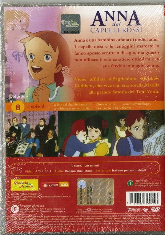 Anna dai capelli rossi. Vol. 8 di Isao Takahata,Ken'Ichi Baba,Shigeo Koshi,Kôzô Kusuba,Kazuyoshi Yokota - DVD - 2