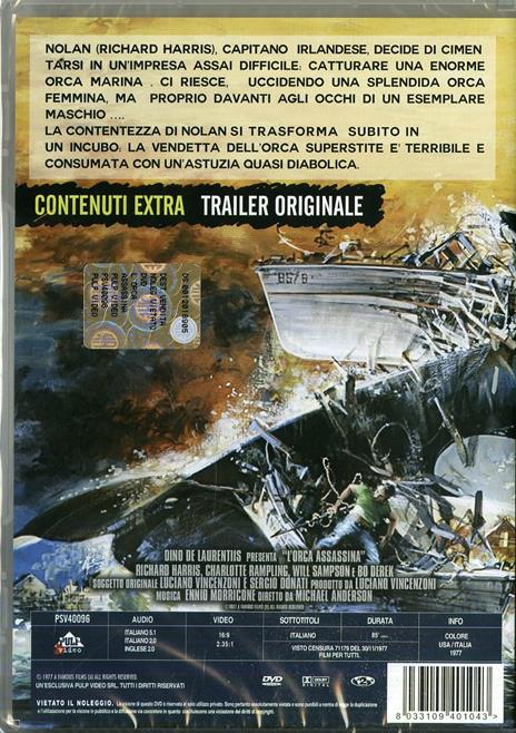 L' orca assassina di Michael Anderson - DVD - 2