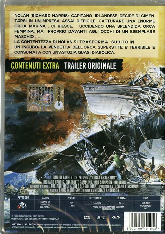 L' orca assassina di Michael Anderson - DVD - 2