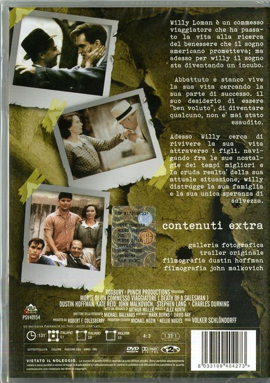 Morte di un commesso viaggiatore (DVD) di Volker Schlöndorff - DVD - 2