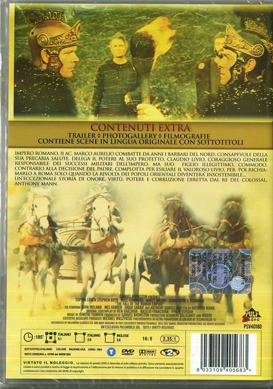 La caduta dell'Impero Romano di Anthony Mann - DVD - 7