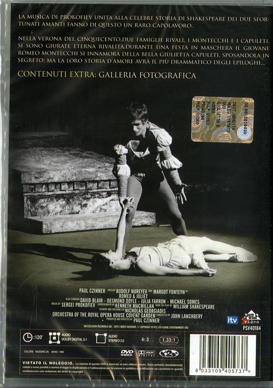 Sergei Prokofiev. Giulietta e Romeo di Paul Czinner - DVD - 2