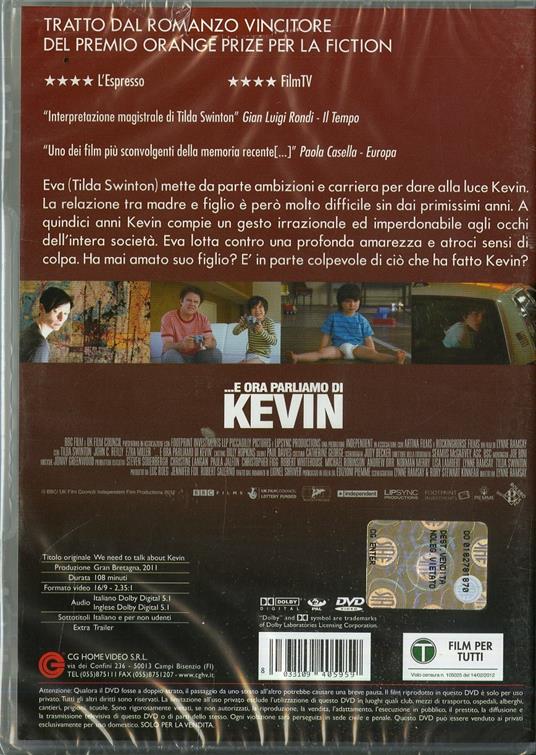 ... E ora parliamo di Kevin di Lynne Ramsay - DVD - 2