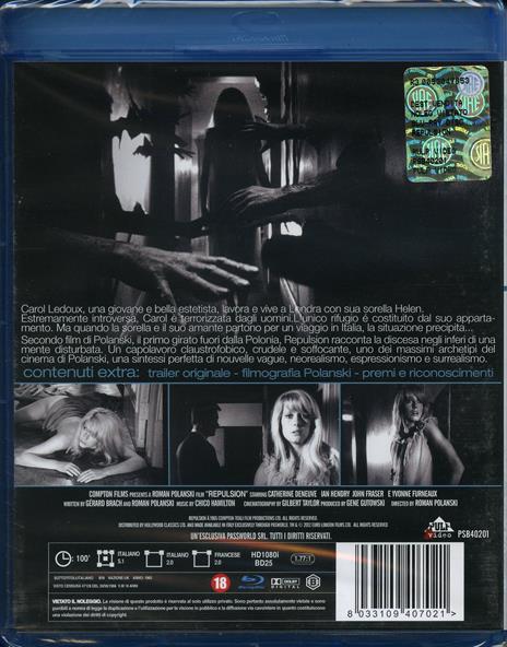 Repulsione di Roman Polanski - Blu-ray - 2