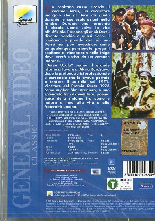 Dersu Uzala. Il piccolo uomo delle grandi pianure (DVD) di Akira Kurosawa - DVD - 2