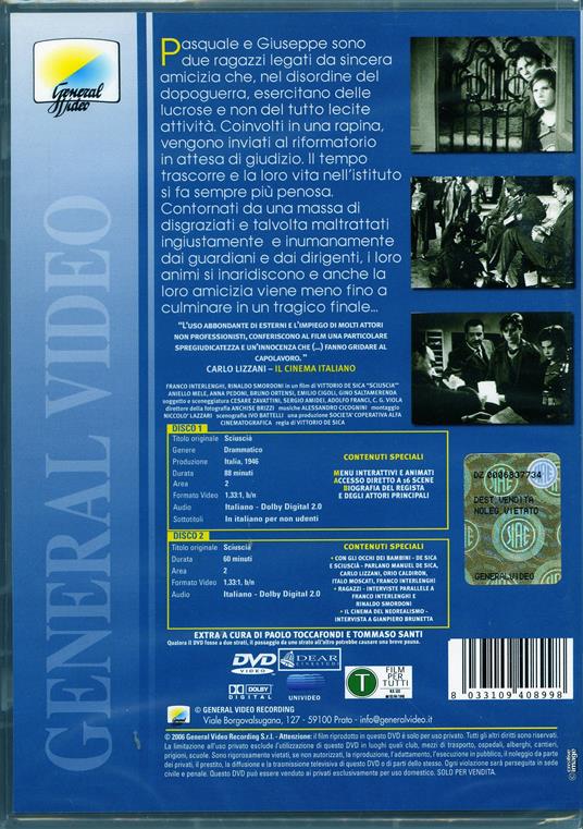 Sciuscià (2 DVD) di Vittorio De Sica - DVD - 2