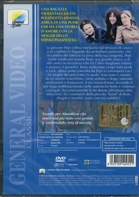 Pepi, Luci, Bom e le altre ragazze del mucchio di Pedro Almodóvar - DVD - 2