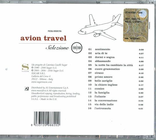 Selezione 1990-2000 - CD Audio di Avion Travel - 2