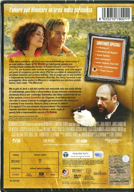 The Mexican. Amore senza la sicura di Gore Verbinski - DVD - 2
